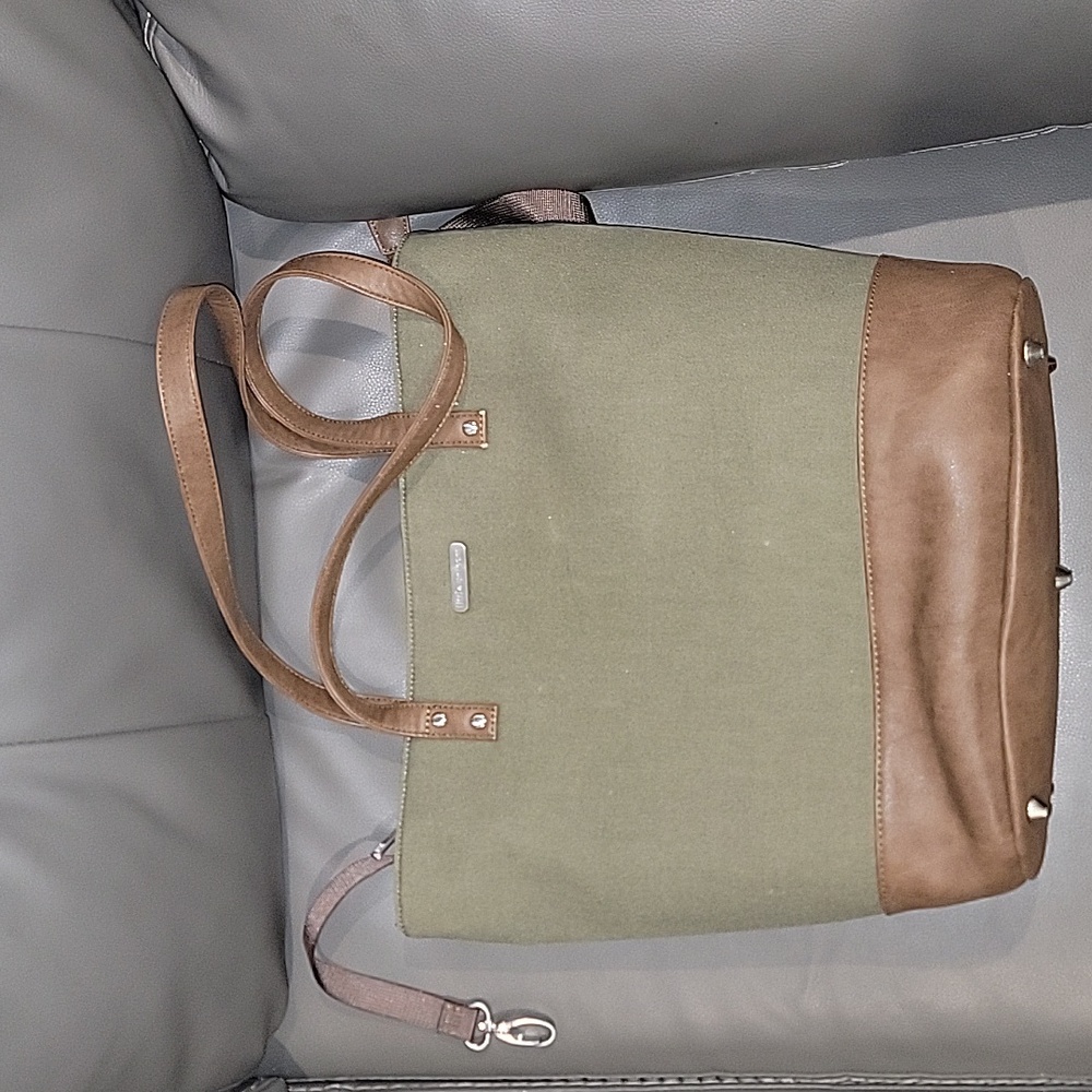 Little Unicorn Olive Green Diaper Bag